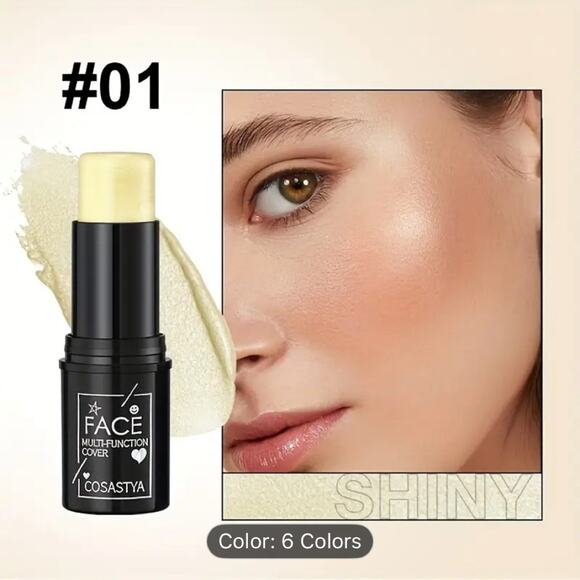 NEW 6 Piece Makeup Gift Set Contour Highlighter Blush Eye Shadow Lips 6 Colors - Picture 5 of 11